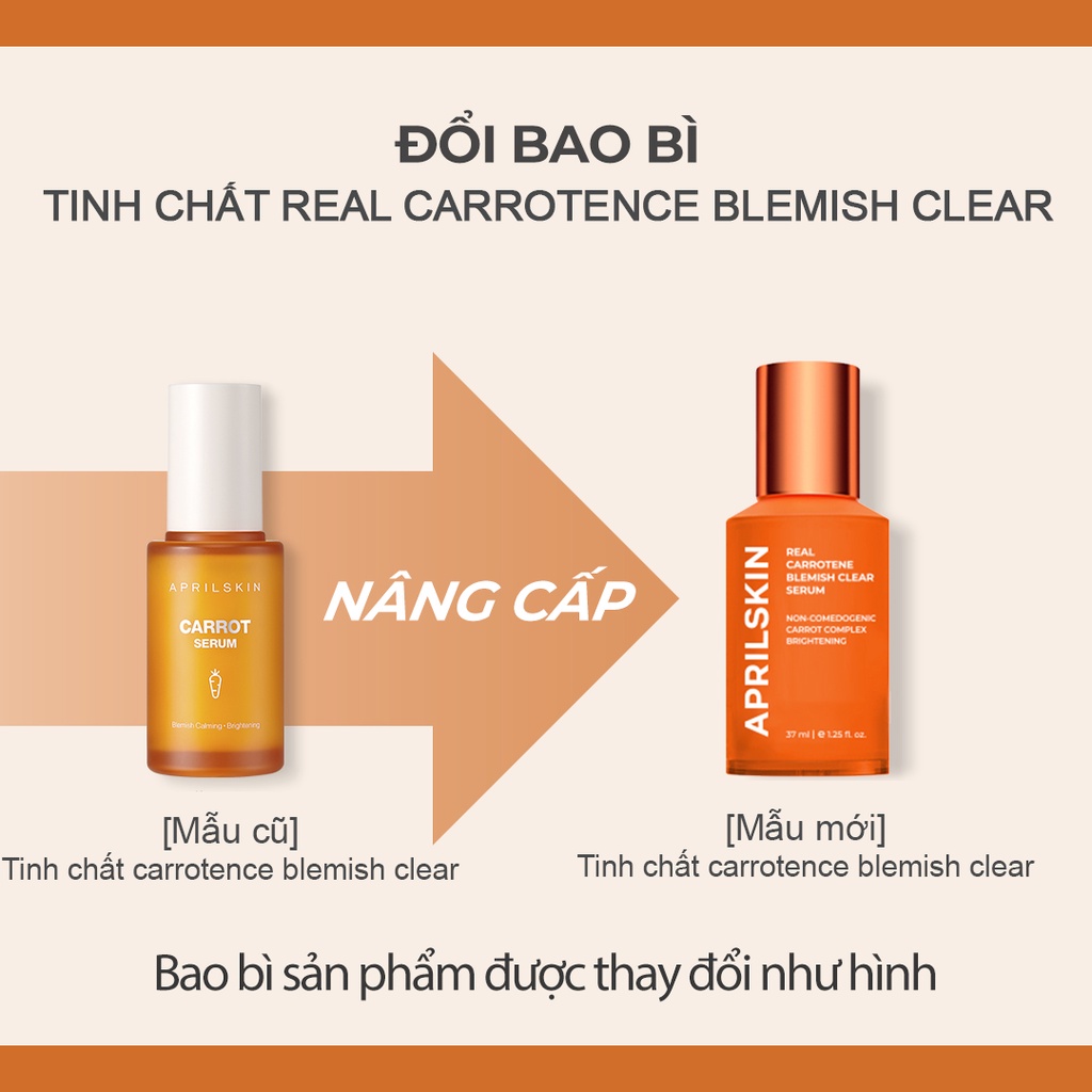 Tinh Chất Sạch Mụn Từ Cà Rốt APRILSKIN Real Carrotene Blemish Clear Serum 37ml