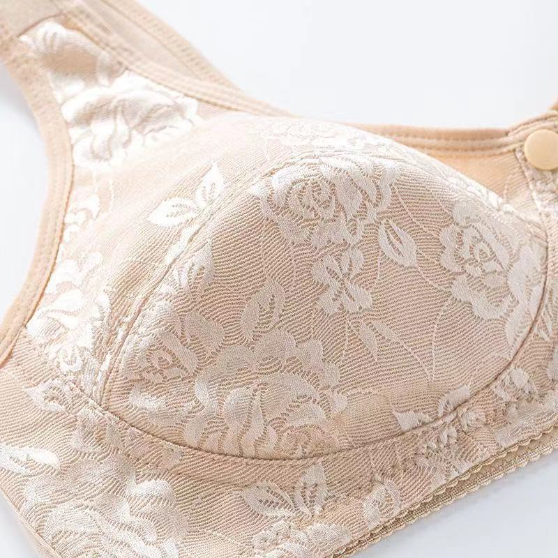 Áo Ngực Mỏng Không Gọng Thép Cài Khóa Trước Có Thể Điều Chỉnh Cho Phụ Nữ Trung Niên