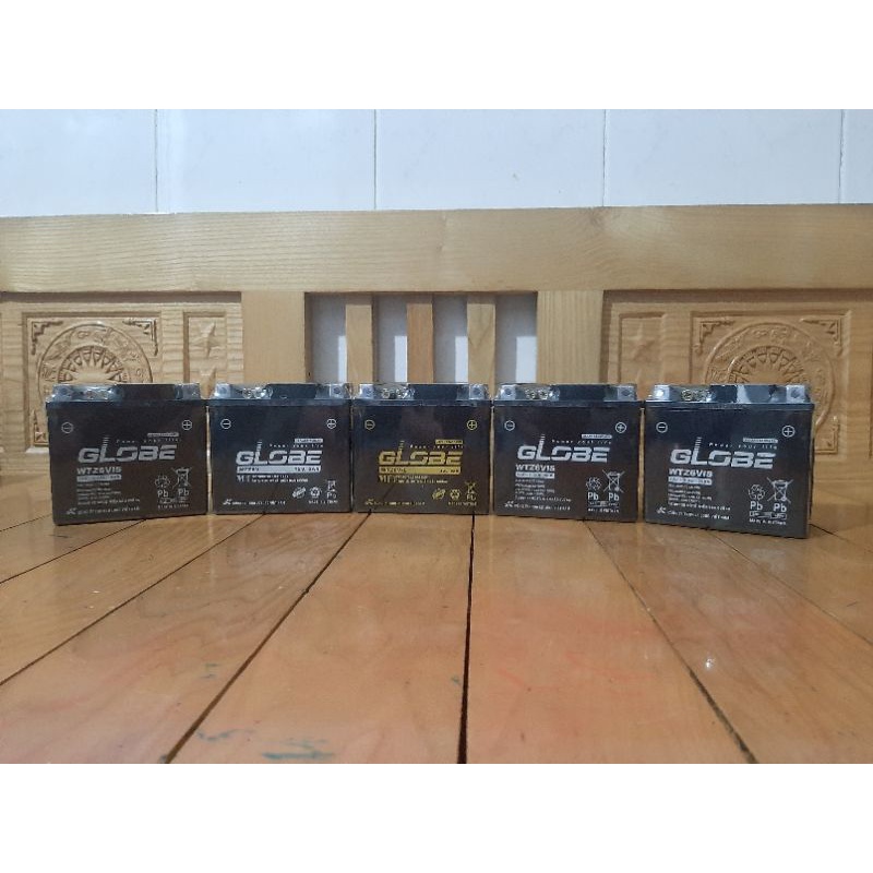 Ắc Quy Khô Globe WTZ6V-E/WTZ6VIS 12V 6Ah cho Xe Airblade, PCX, Vision, CLICK, SH Mode, SH VN, Lead, Vario, Nozza