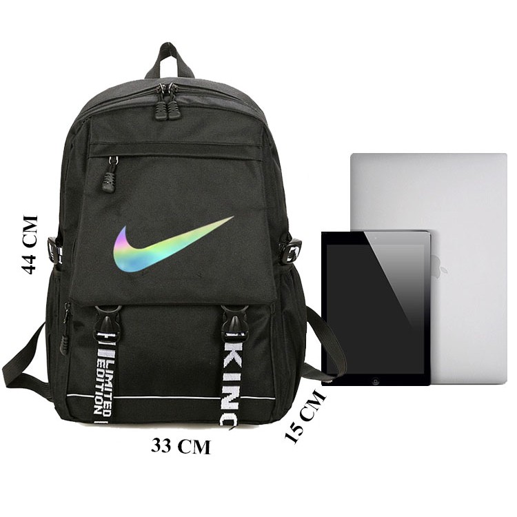 Balo Đi Học Ulzzang Thời Trang Unisex Hàn Quốc Logo Phát Sáng, Có Ngăn Chống Sốc Laptop Chống Nước Dùng Đi Chơi Du Lịch
