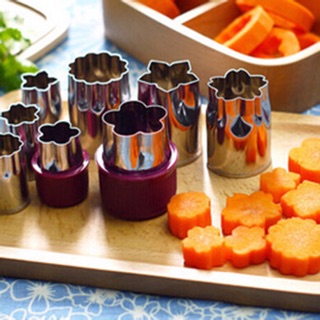 Bộ 8 khuôn inox tạo hình rau củ quả/ thạch rau câu