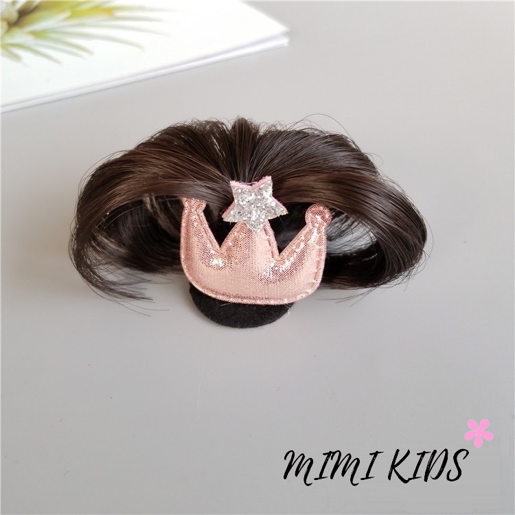 Kẹp tóc giả cây dừa cho bé Mimi Kids