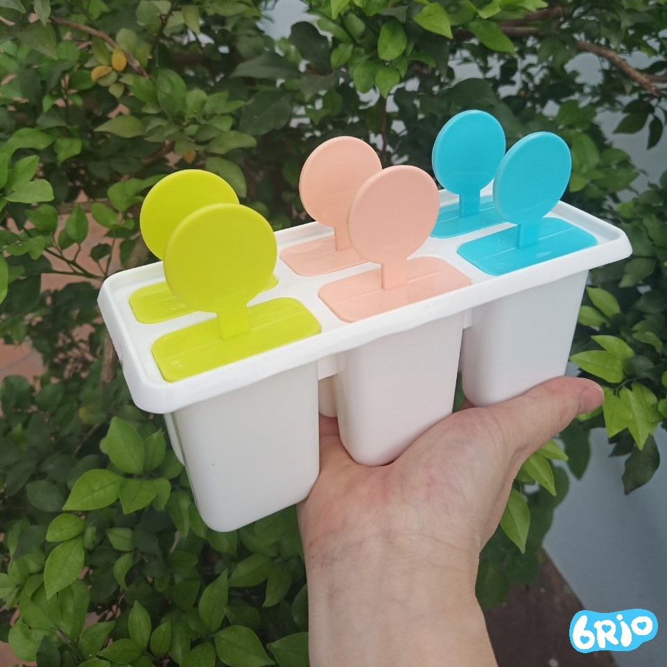Khuôn làm kem 6 que nhựa Việt nhật an toàn cho bé