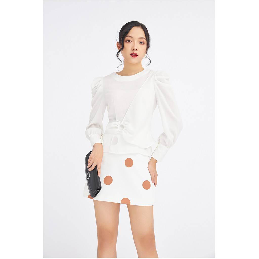 [Mã WABRM50 giảm 15% đơn 99k] Áo sơmi dài tay nhún tròn eo ASA0878 - 20Again | BigBuy360 - bigbuy360.vn