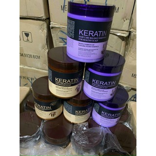 ( mẫu mới) Hấp Dầu ủ tóc Keratin - 1000ml màu tím