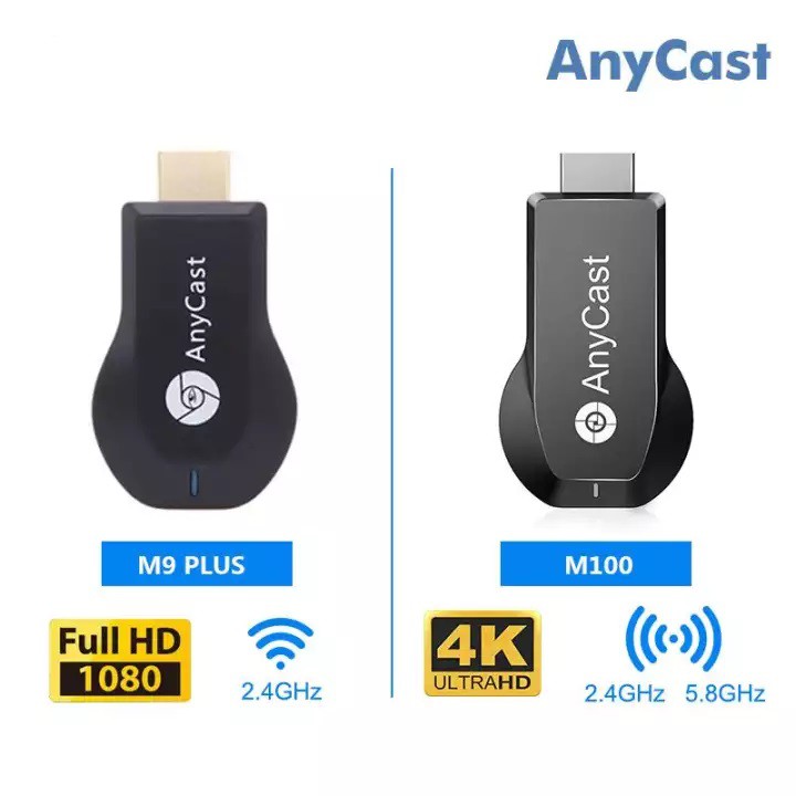 HDMI không dây Anycast M100 hỗ trợ 4K UltraHD RK3229 siêu nét chuyển từ Mobile, Tablet sang Tivi 4K