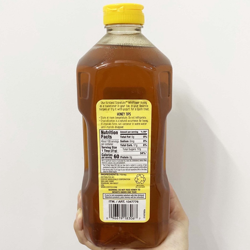 [Date 05/2023] Mật ong Honey Kirkland 2.27kg Mỹ