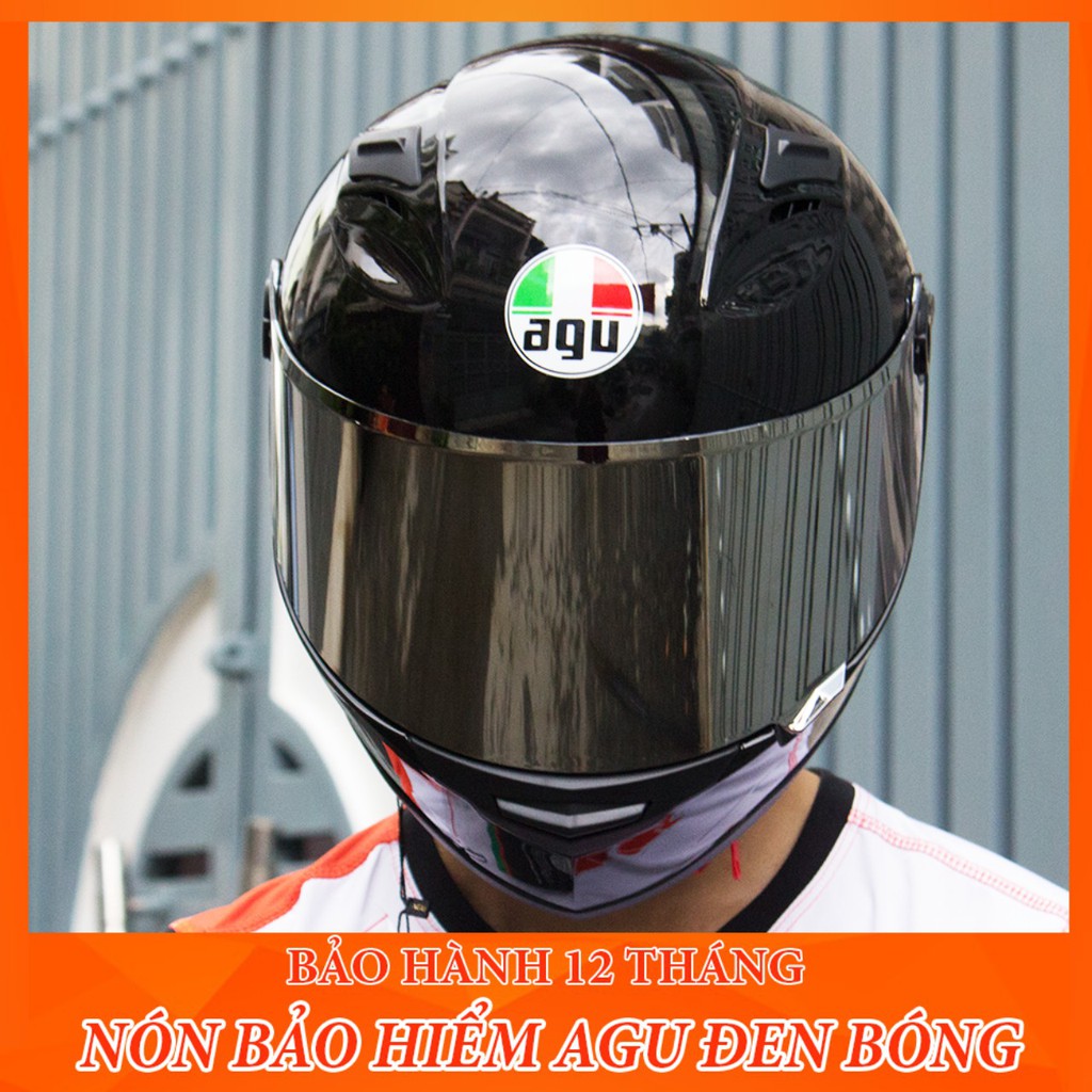 Nón bảo hiểm AGU racing đỏ chính hãng