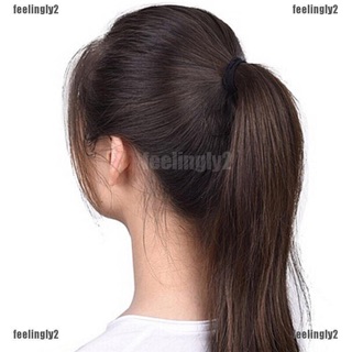 Dây thun đen cột tóc handmade.