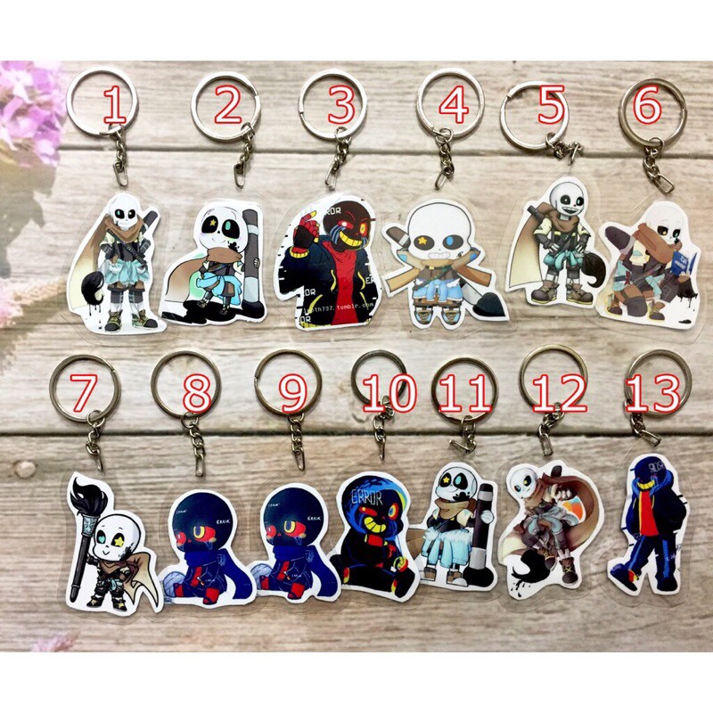 móc khoá ink erro sans 13 chiếc