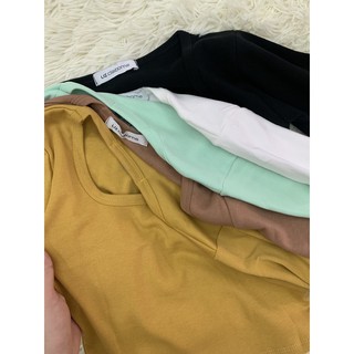 Áo dáng crop basic có tay dễ mặc, dễ phối đồ (best seller)