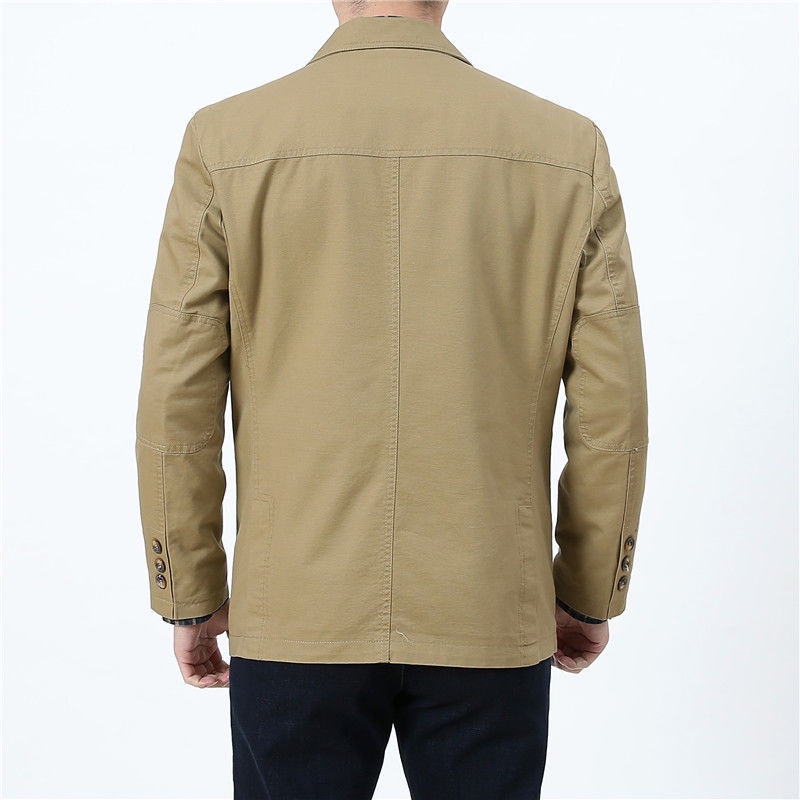 Áo khoác vest dáng rộng cỡ lớn thường ngày cho nam trung niên