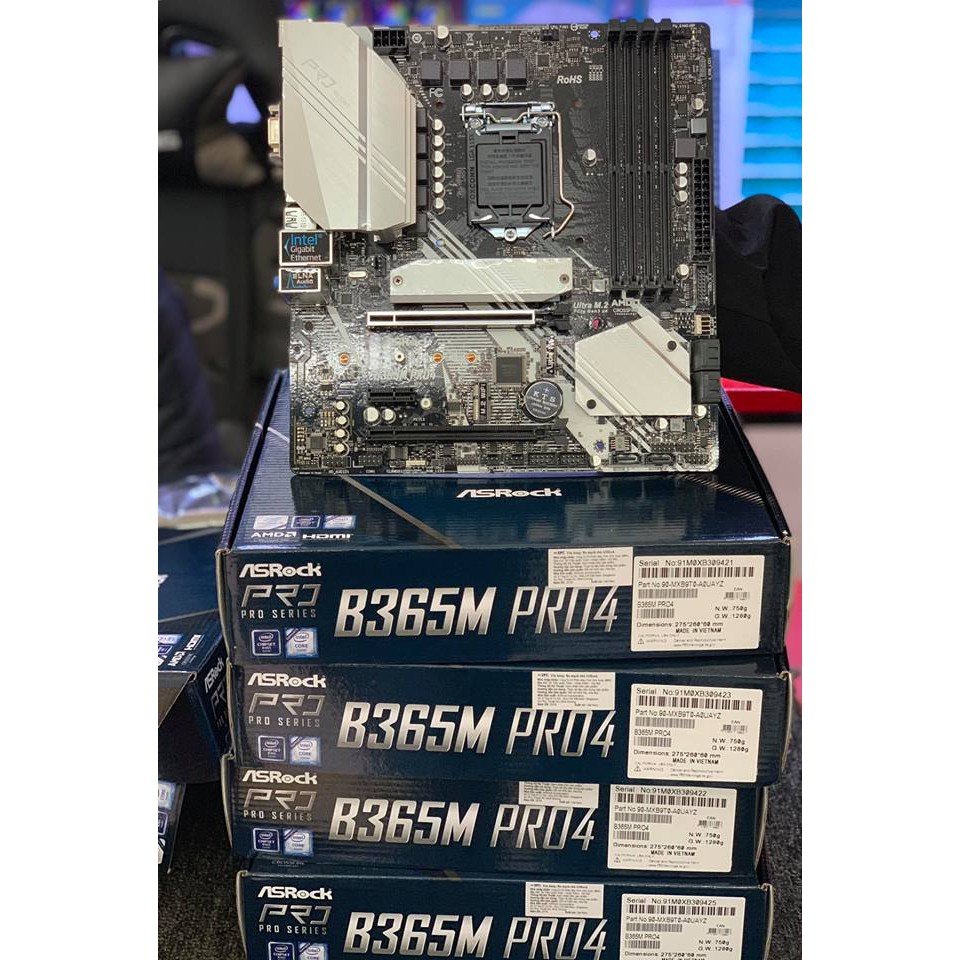 [Mã ELCL99 giảm 7% đơn 500K] Mainboard Asrock B365M Pro4 Socket 1151 m-ATX-BH 36 T | BigBuy360 - bigbuy360.vn