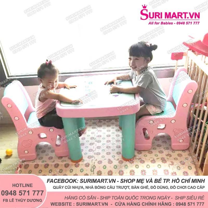 Bộ bàn ghế trẻ em Newber cao cấp, Bộ bàn 2 ghế cho bé | BigBuy360 - bigbuy360.vn