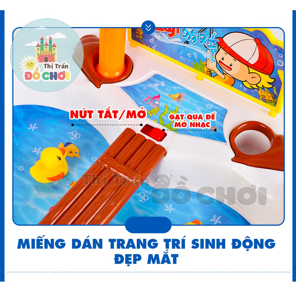 Đồ chơi câu cá 🐠 GIÁ SỐC 🐠 Đồ chơi câu cá cho bé vòng trượt nước bằng nhựa an toàn - Thị trấn đồ chơi