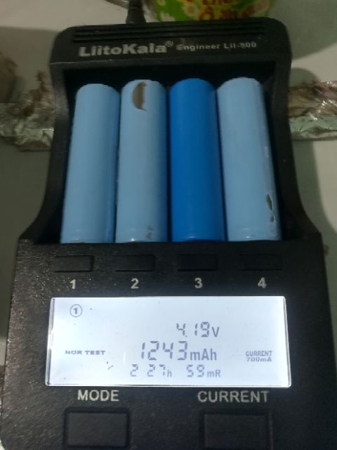 Cell Pin 18650 dung lượng 1200 đến 1300mAh