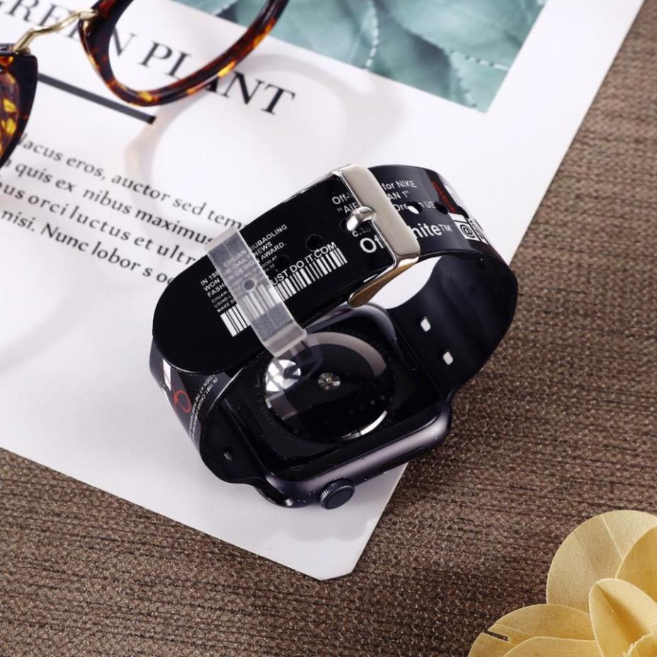 Dây Đeo Apple Watch Sport Band Hoạt Hình Dành Cho Series 6 5 4 3 2 1 SE Full Size 38/40/42/44mm topphukien