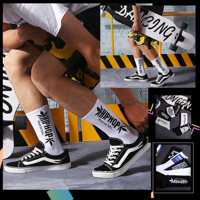 [ Tất nam ] Tất Nam Off White Cao Cổ SPORT Thể thao phong cách Underground cá tính - T049