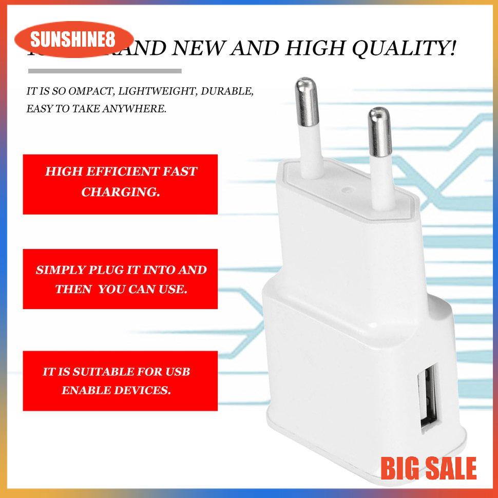 【SUN】[29K]5V 2A Universal Single USB Charger 7100 Travel Charger Adapter For Samsung