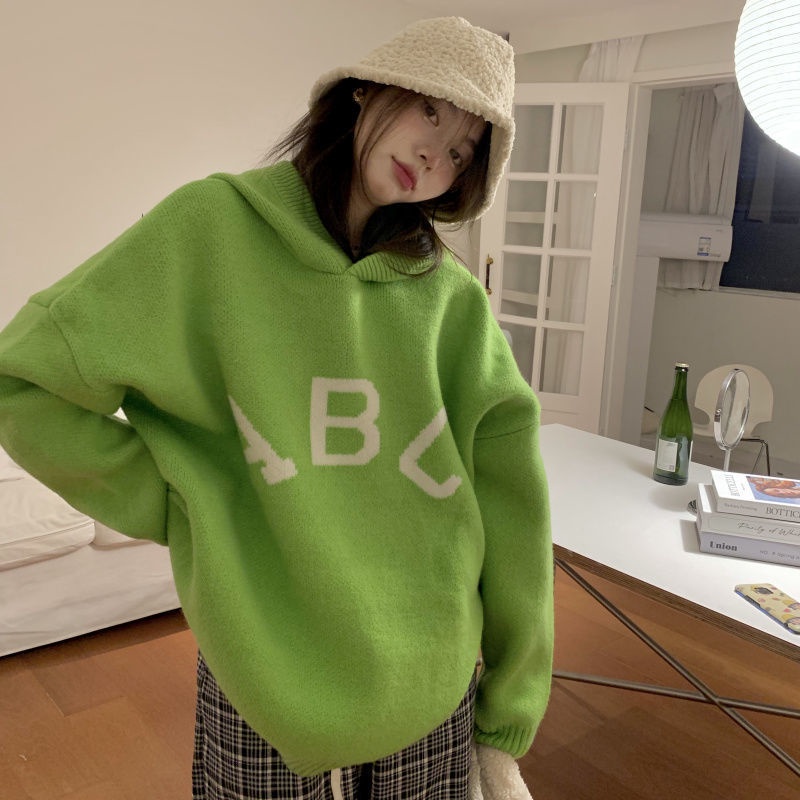 Áo sweater vải dày dễ phối đồ dùng mặc mùa thu đông dành cho nữ