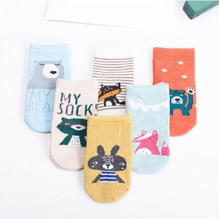 Set 5 đôi tất pony kid cổ cao chống trượt cho bé