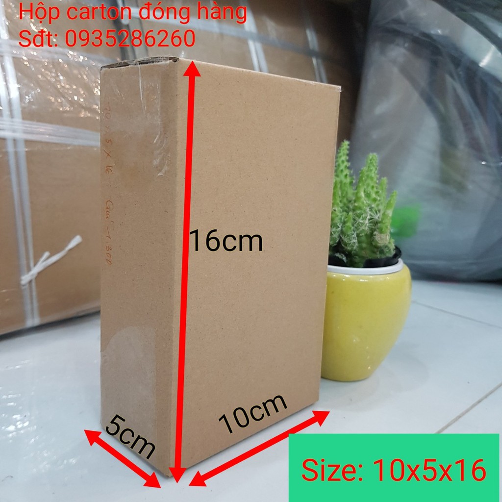 [combo 50h] kích thước 10x5x16 Hộp đóng hàng, hộp giấy carton giá rẻ