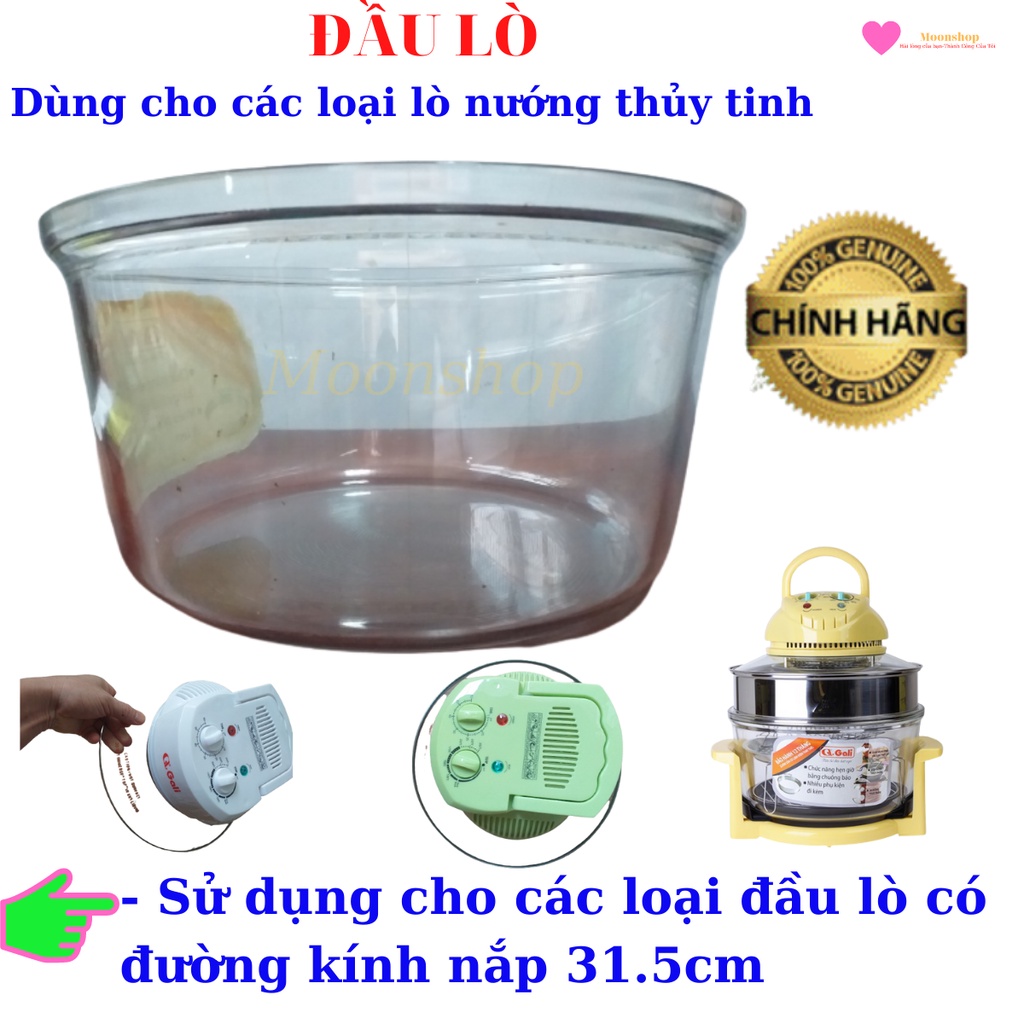 [QUÀ TẶNG CHO 10 KHÁCH ĐẦU TIÊN] Thân Lò Thủy Tinh 12 Lít, 15 Lít, Lòng Lò Thủy Tinh Nhập Khẩu Chất Lượng Tốt Của Gali