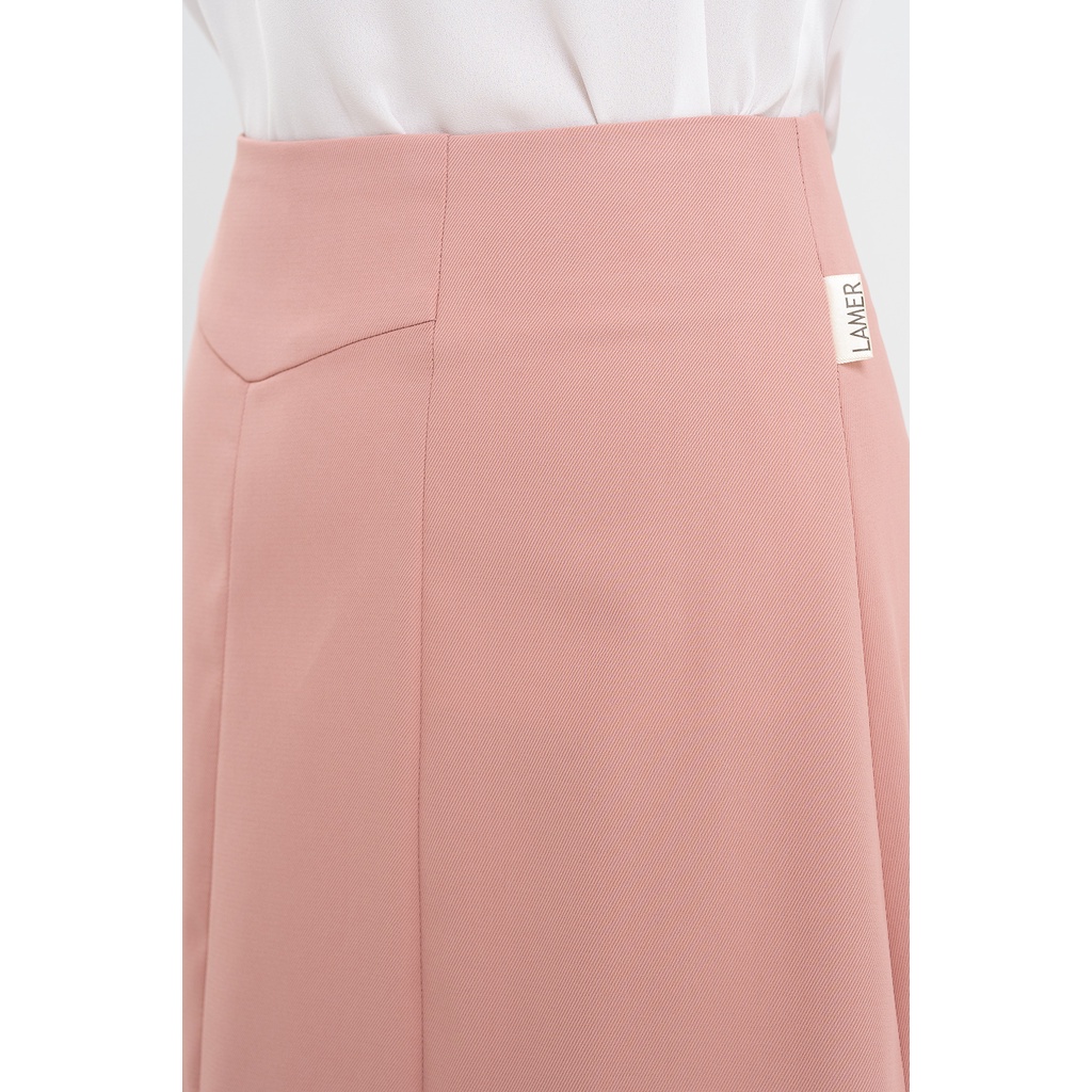 Chân Váy Công Sở Lamer Chữ A Lửng Trơn Basic LAMER L62R22H016