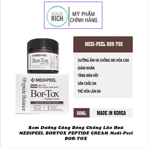 Kem Dưỡng Căng Bóng Chống Lão Hoá MEDIPEEL BORTOX PEPTIDE CREAM Medi-Peel BOR-TOX