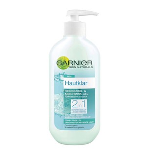 GEL RỬA MẶT và TẨY TRANG GARNIER SKIN CLEAR 2 in 1 – 200ml