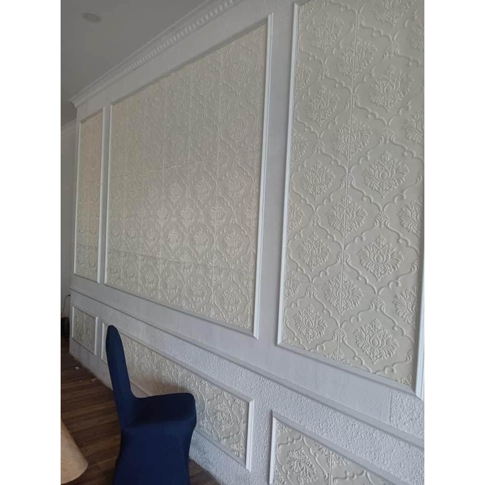 Kho Sỉ Xốp Dán Tường GIẢ DA Hoa Văn Lá Dứa