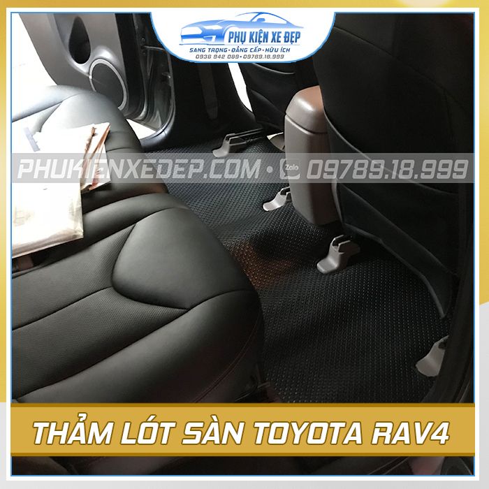 Thảm lót sàn ô tô KataCAO CẤP cao su Thái Lan cho xe Toyota RAV4/Land Cruiser Prado/Land Cruiser V8/Altis/Innova