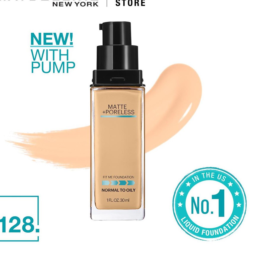 (Hàng Mới Về) Kem Nền Maybelline Fit Me 6.6 (128H) + 12h Kiểm Soát Dầu | BigBuy360 - bigbuy360.vn