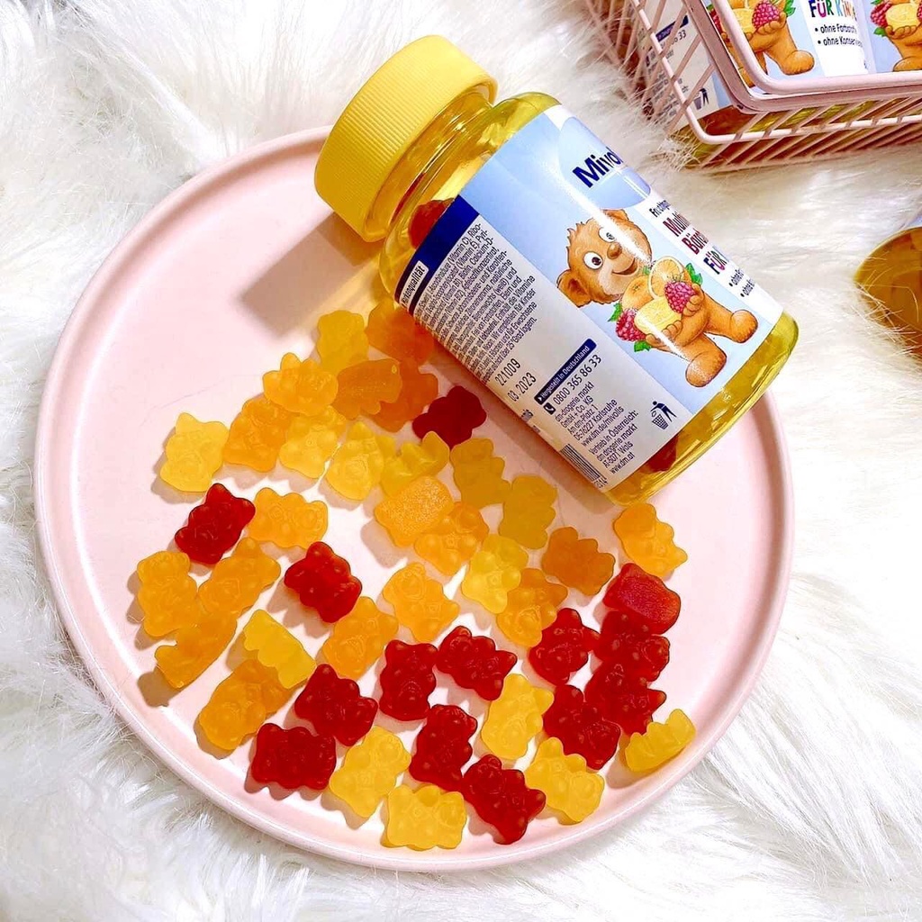 Kẹo gấu vị trái cây bổ sung Vitamin tổng hợp cho trẻ em Mivolis Mutilvitamin Barchen 60 viên Nội Địa Đức