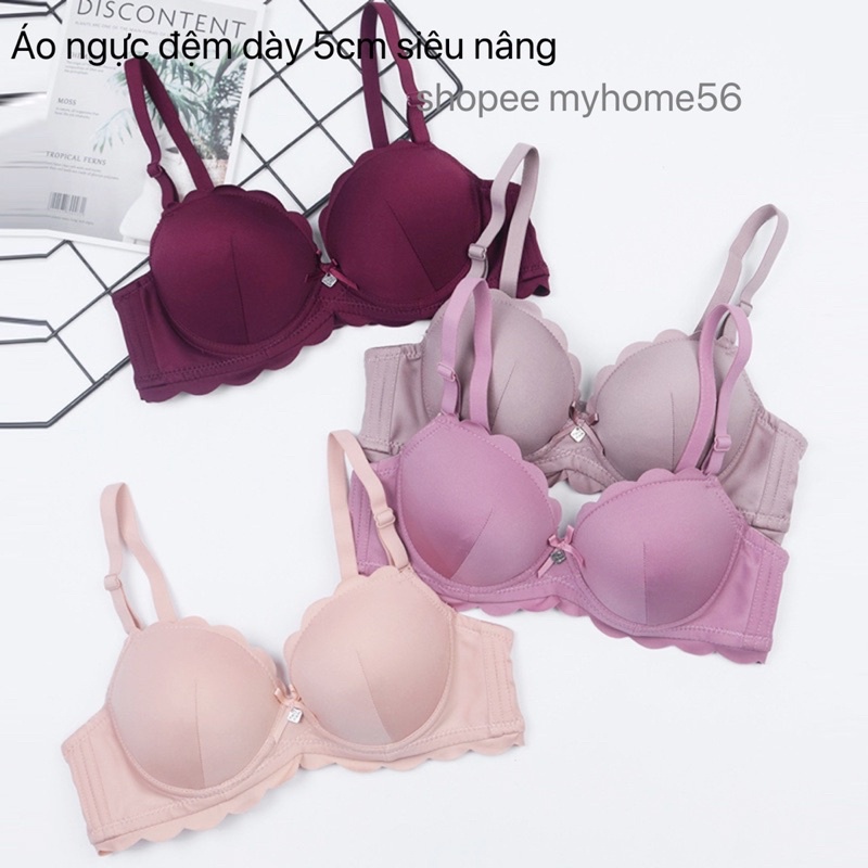 Áo ngực đệm dày mút kép 5cm siêu nâng, siêu đẩy 3892