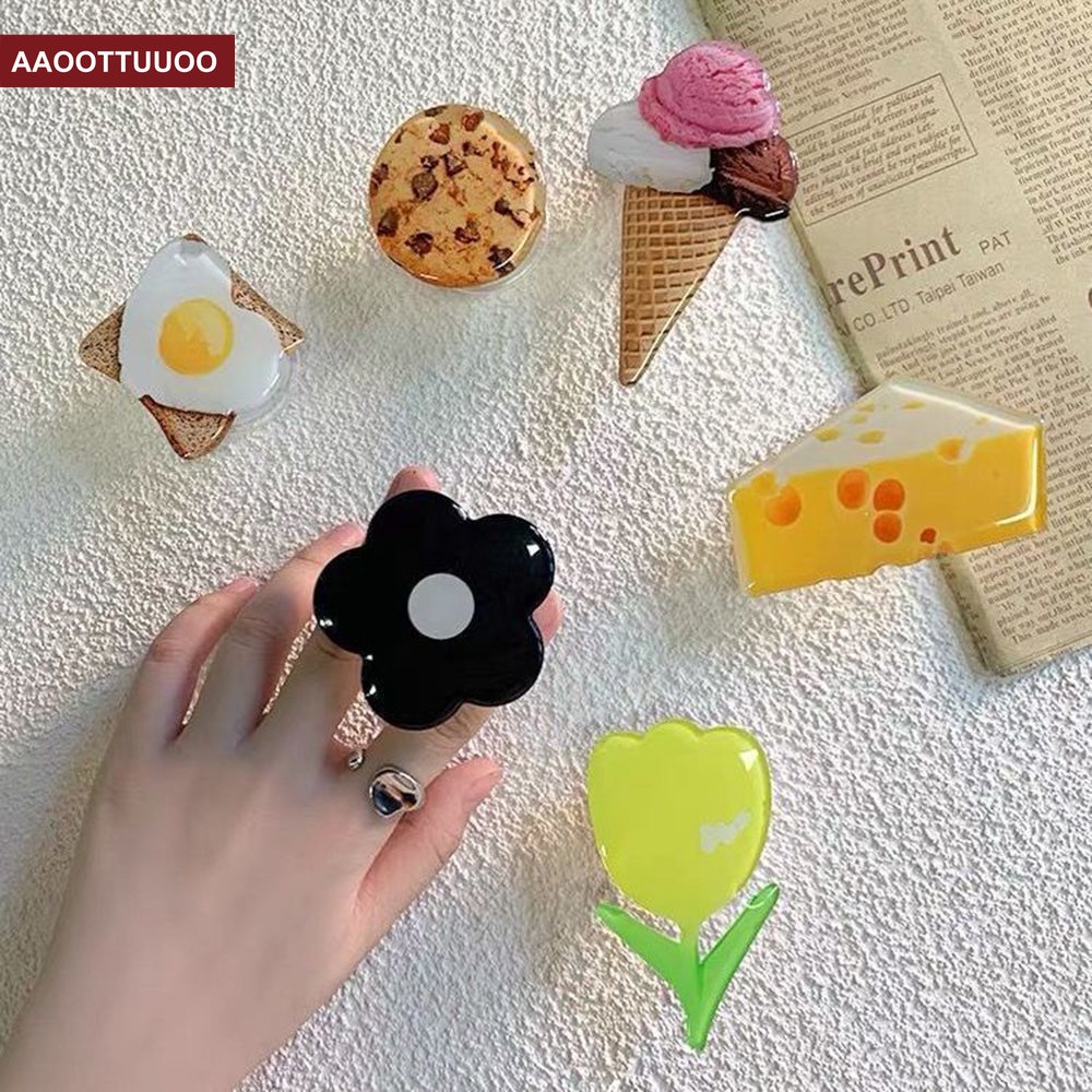 Giá Đỡ Điện Thoại Di Động Hình Hoa Tulip Sáng Tạo Có Thể Thu Gọn