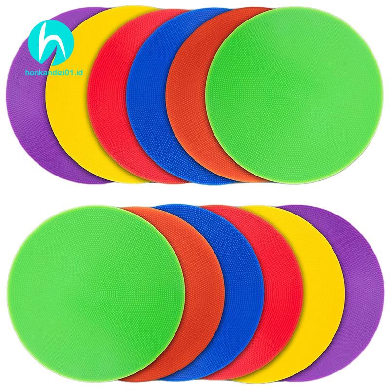12Pcs Colored Spot Marker for Football Basketball Training Practice