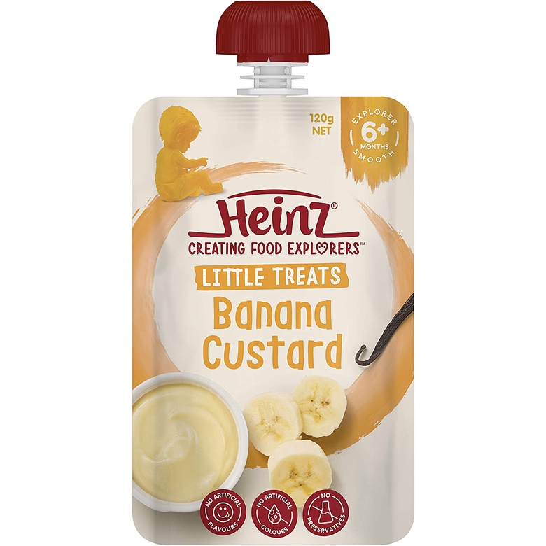 Váng Sữa/ Trái Cây Nghiền HEINZ CUSTARD ÚC Túi 120gr