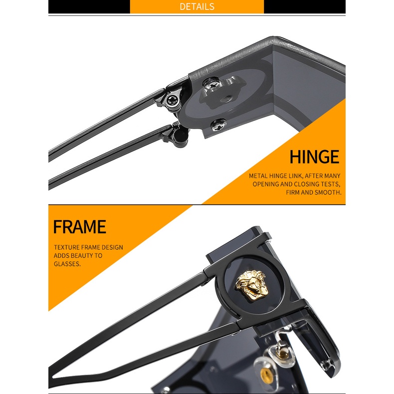 Kính Mát Thời Trang Nam Nữ Gọng Kim Loại 2022