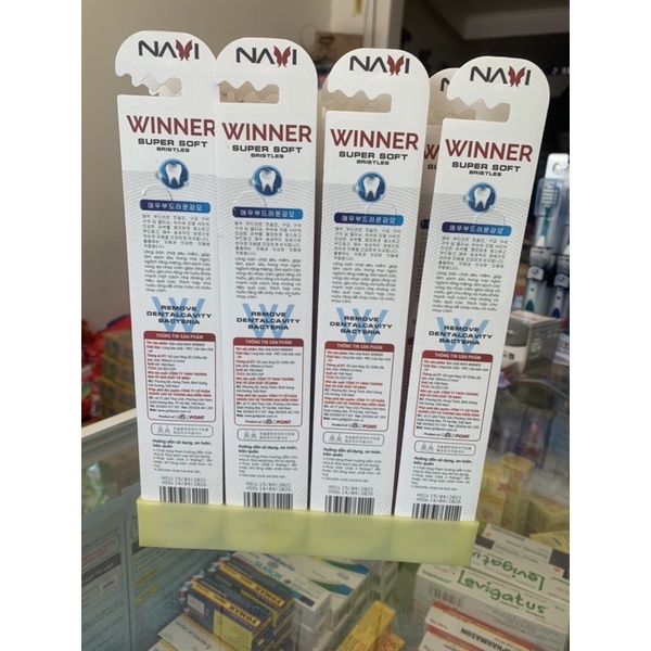 Bàn chải đánh răng NAVI WINNER cao cấp Hàn quốc Lông bàn chải trắng