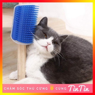 Đồ Chơi Cọ Má Mát Xa Gắn Tường Cho Mèo - Kèm Cỏ Mèo Catnip