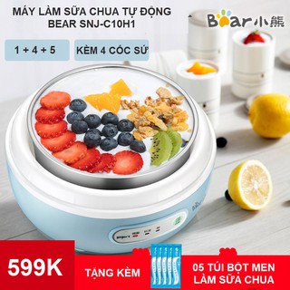 Quà Tặng Đặc Biệt - Máy Làm Sữa Chua Yogurt Tự Động Bear SNJ-C10H1 - Máy Làm Sữa Chua Tự Động BEAR SNJ-C10H1