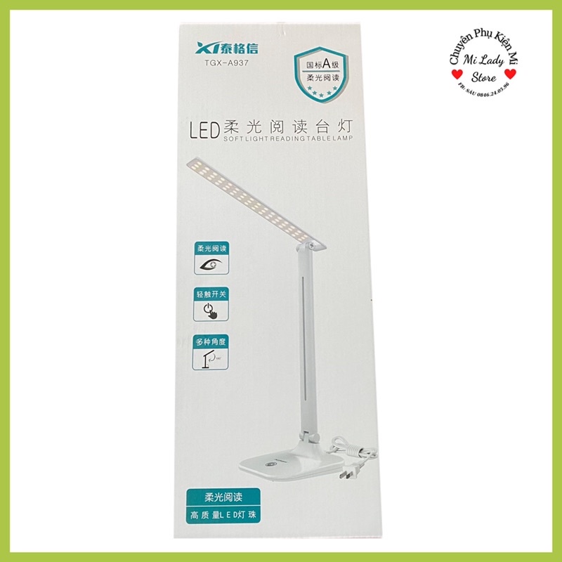 Đèn led để bàn nối mi học tập cảm ứng