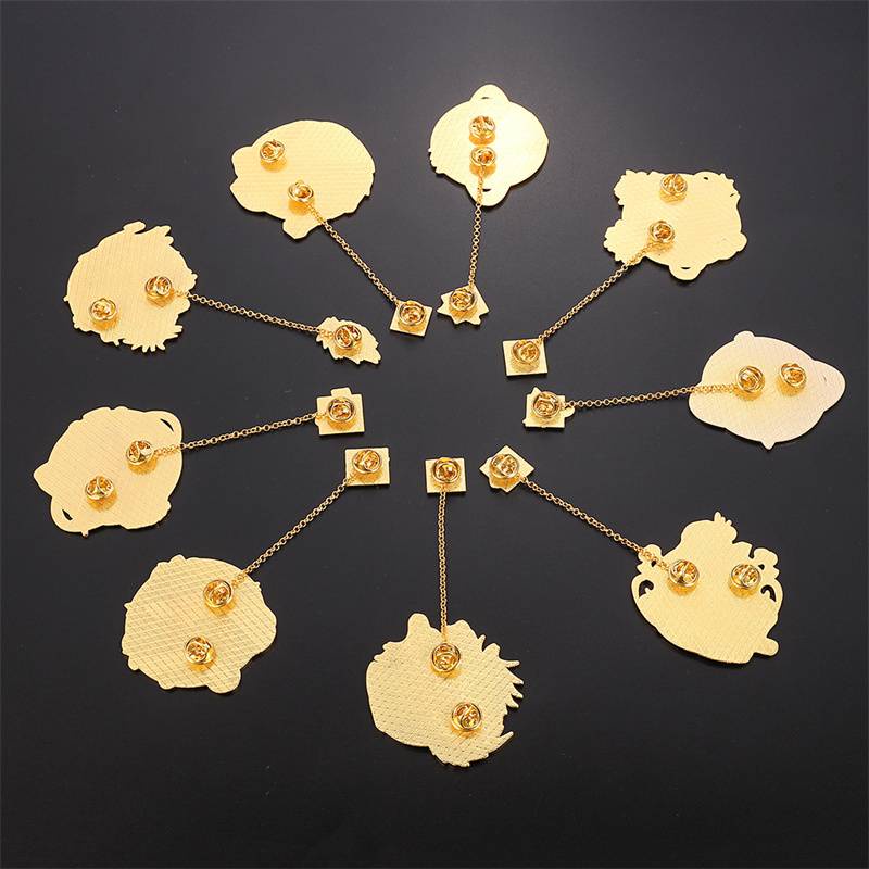 Ghim cài kiểu dáng hoạt hình dễ thương bằng kim loại New Japanese Anime Icons Jujutsu Kaisen Enamel Pin Brooches clothes Backpack Collar Badge Lapel Pin Jewelry Gifts Nanami Kento Inumaki Toge Ryoumen Sukuna