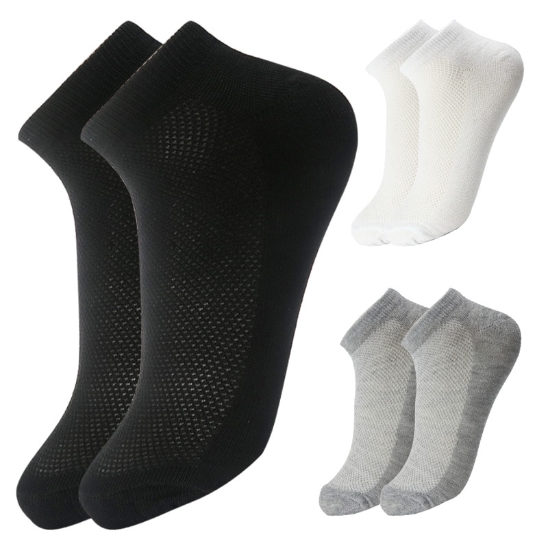 10 đôi tất vải cotton cổ thấp dành cho nam