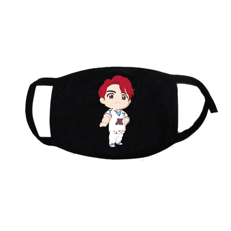 Khẩu trang BTS cartoon mẫu mới nhất - Giá hủy diệt