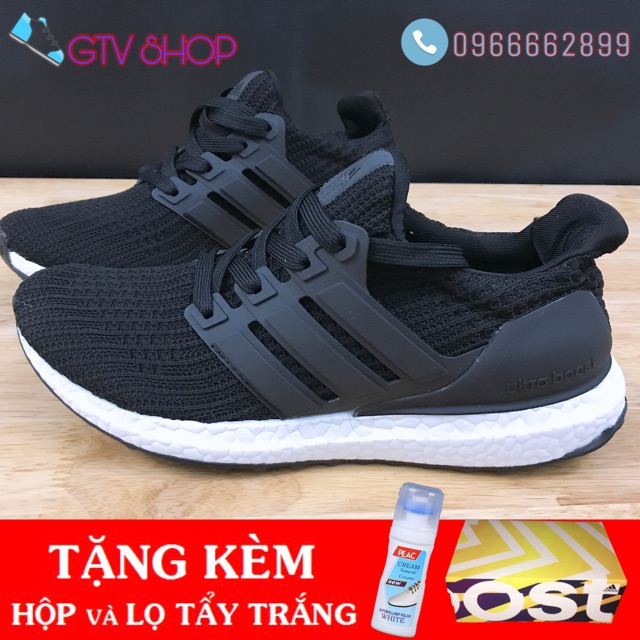 [Hàng super beautifull - Tặng hộp & Lọ tẩy] Giày thể thao nam nữ ultra boost 4.0 đen size 36-43. size