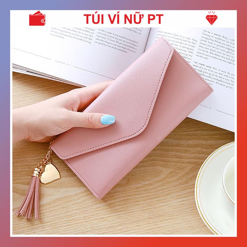 Ví nữ cầm tay cao cấp dáng dài đựng tiền nhiều ngăn giá rẻ gấp 2 đẹp TUIVINUPT TVI105
