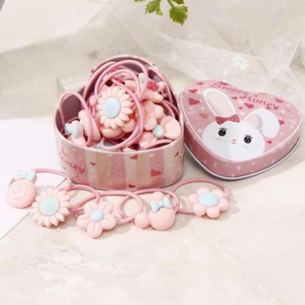 Hộp cột tóc hình tim Lovely dễ thương