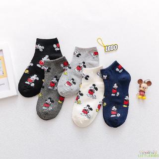 Vớ cotton thoáng khí hình chuột Mickey dễ thương